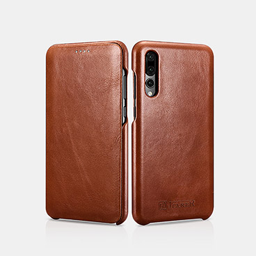 Vintage Real Leather Folio Case for Hauwei P20 Pro