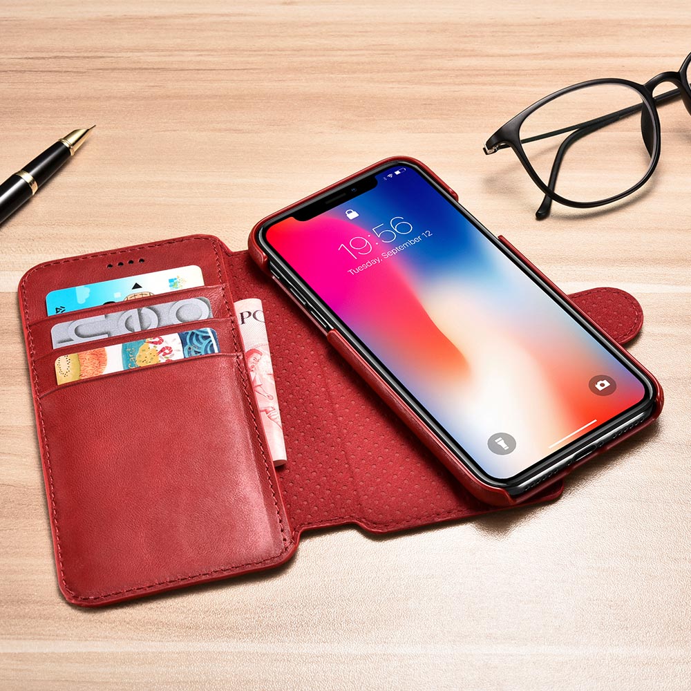 Leather iPhone xr case