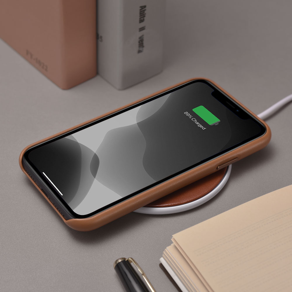 QI wireless charging wholesale leather wireless charger manufacturerICARER