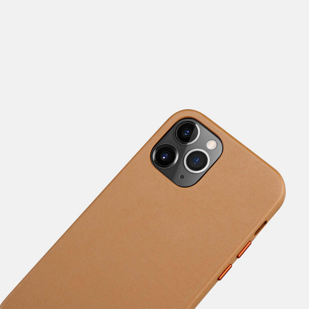 iPhone 12 Pro Original Real Leather Back Cover - Leather ...