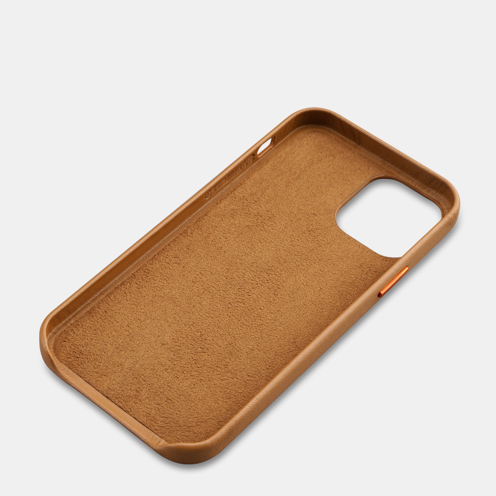 iPhone 12 Pro Original Real Leather Back Cover - Leather ...