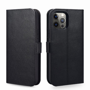 Nappa Real Leather Wallet Case for iPhone 12 Pro Max