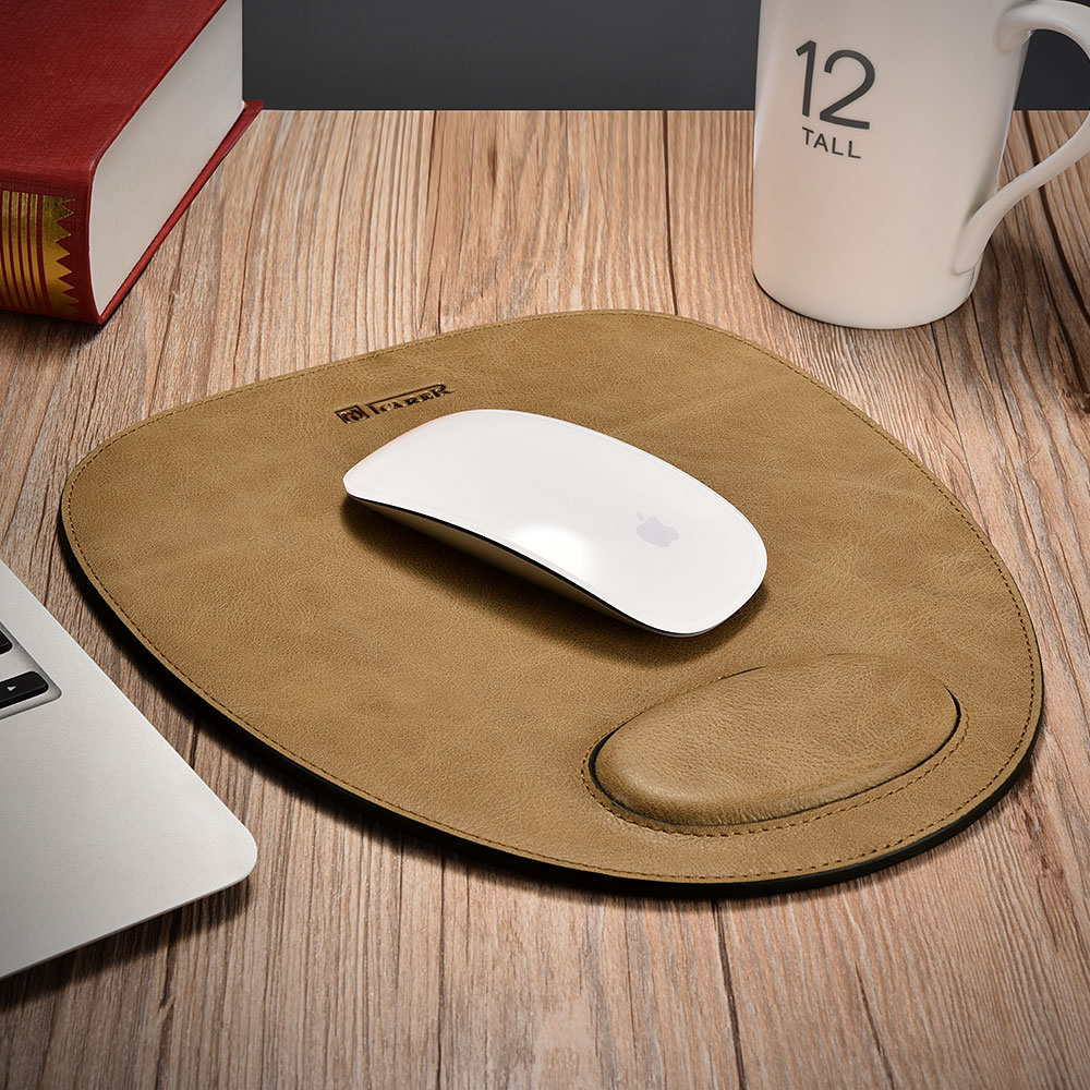 Shenzhou Real Leather Mouse Pad