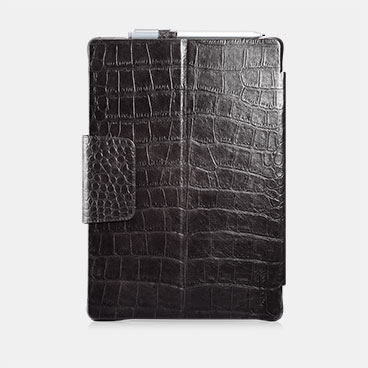 Embossed Crocodile Genuine Leather Folio Case For Surface Pro 4 & Surface Pro 2017