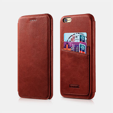 Knight Card-slot Real Leather Cover Series For iPhone 6/6S