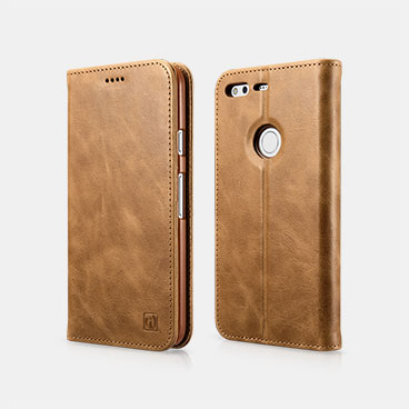 Genuine Leather Folio Case For Google Pixel