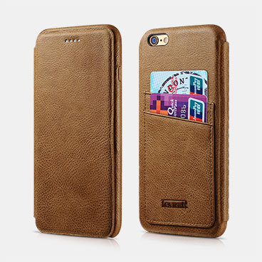 Knight Card-slot Real Leather Cover Series For iPhone 6 Plus/6S Plus