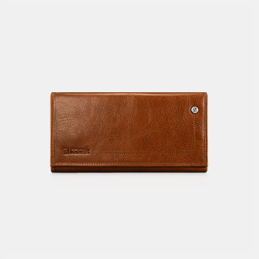 Vegetable Tanned Leather Three Fold Wallet 