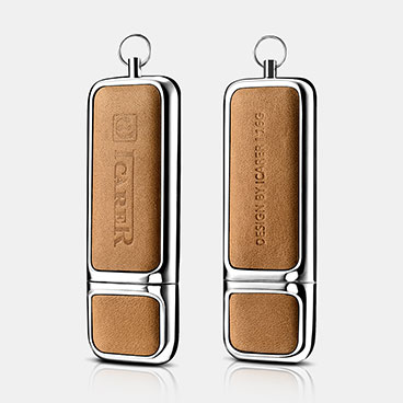 16G USB Genuine Leather Portable Flash Drive