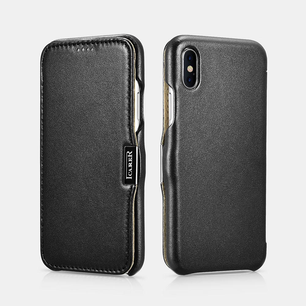iPhone X/XS Luxury Series Side-open(Metal clip in the front) 