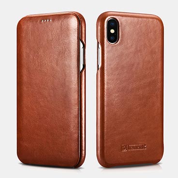 iPhone XS Max Curved Edge Vintage Folio Case（6.5 inch）Wholesale Custom Phone Cases