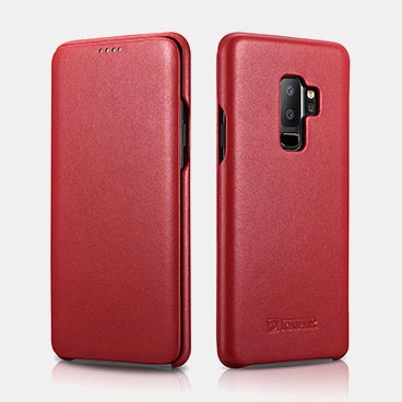 Samsung S9 Plus Luxury Series Curved Edge Real Leather Folio Case