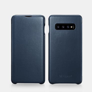 Samsung S10+ Luxury Series Curved Edge Real Leather Folio Case