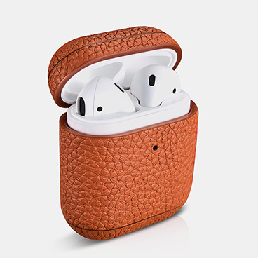 Hermes Leather Airpods Case with LED Indicator Hole 