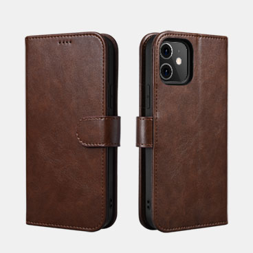 Classic PU Leather Wallet Case for iPhone 12/12 Pro(6.1inch)