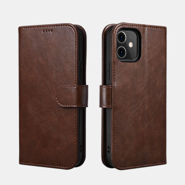 Classic PU Leather Wallet Case for iPhone 12/12 Pro(6.1inch)