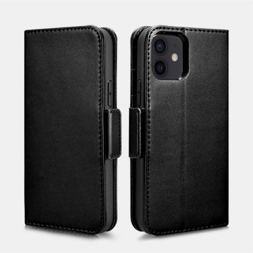 iPhone 12/12 Pro Haixing Series Real Leather Wallet Case (Detachable 2-in-1)