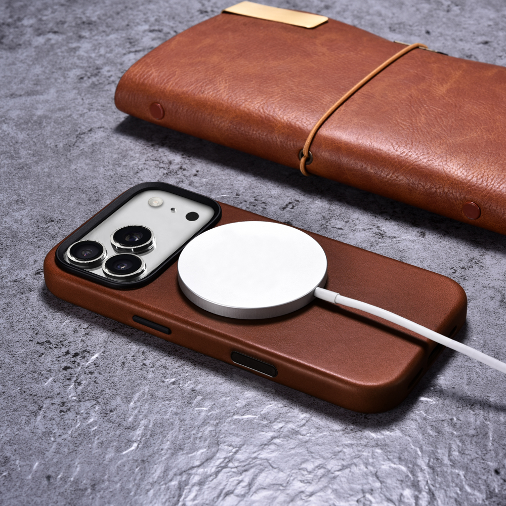 iPhone 18 Pro Oil Wax Premium Leather Magsafe Back Case